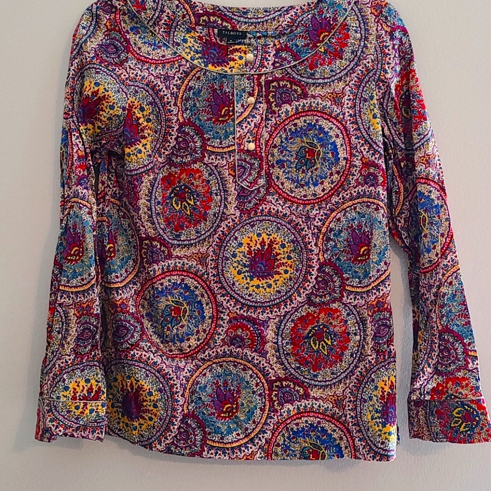 🌈 Talbots boho blouse